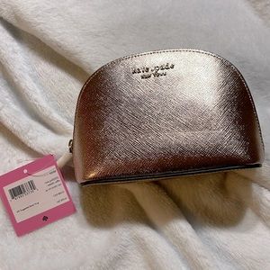 Rose Gold Metallic Makeup bag.